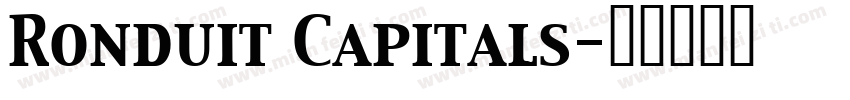 Ronduit Capitals字体转换